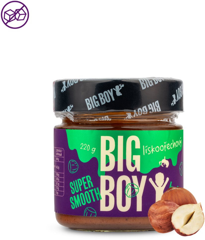 BIG BOY Lieskovorechový krém super smooth 220 g