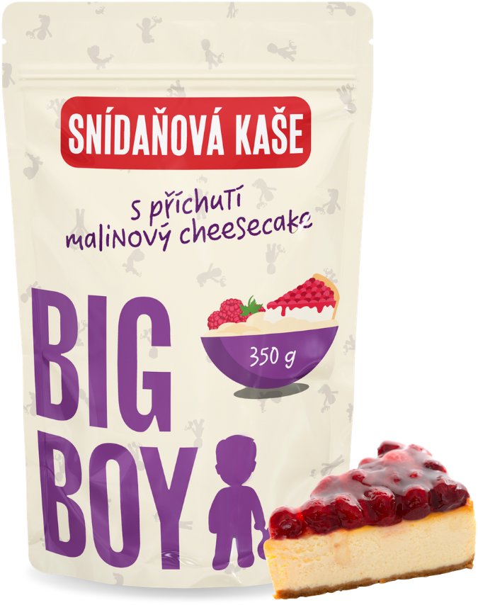 BIG BOY Kaša malinový cheesecake 350 g