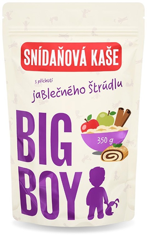 BIG BOY Ovsená bezlepková kaša s príchuťou jablčnej štrúdle 350 g