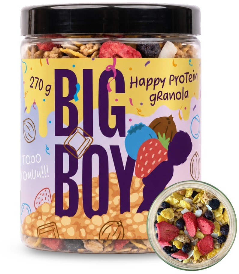 BIG BOY Narodeninová proteínová granola 270 g