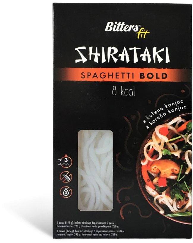 Bitters Shirataki FIT špagety bold 390 g