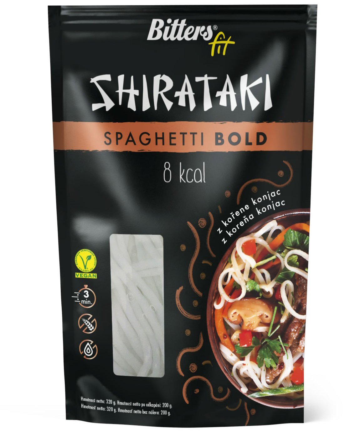 Bitters Shirataki FIT špagety bold 280 g