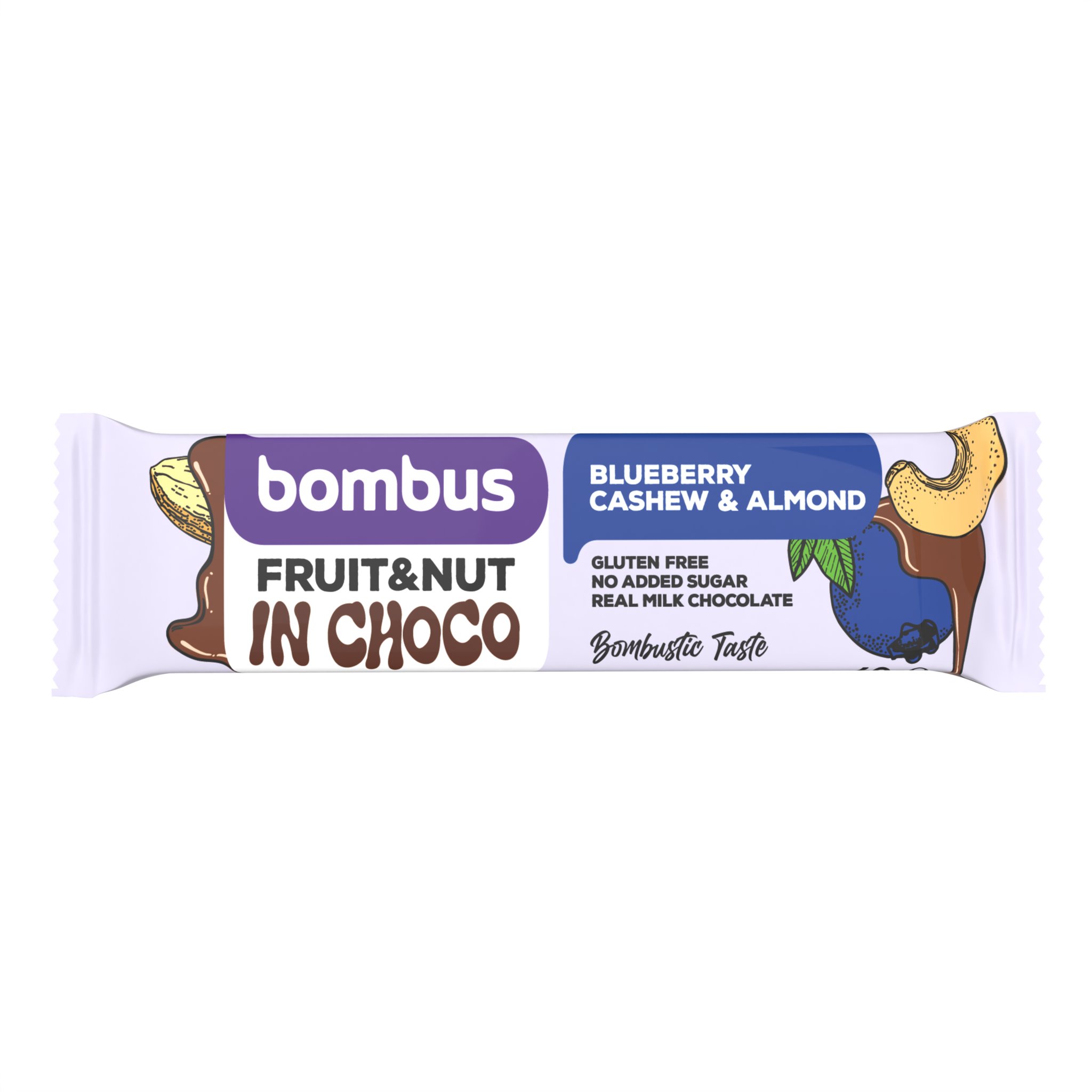 Bombus Fruit & Nut bar Blueberry & Cashew & Almond 40 g
