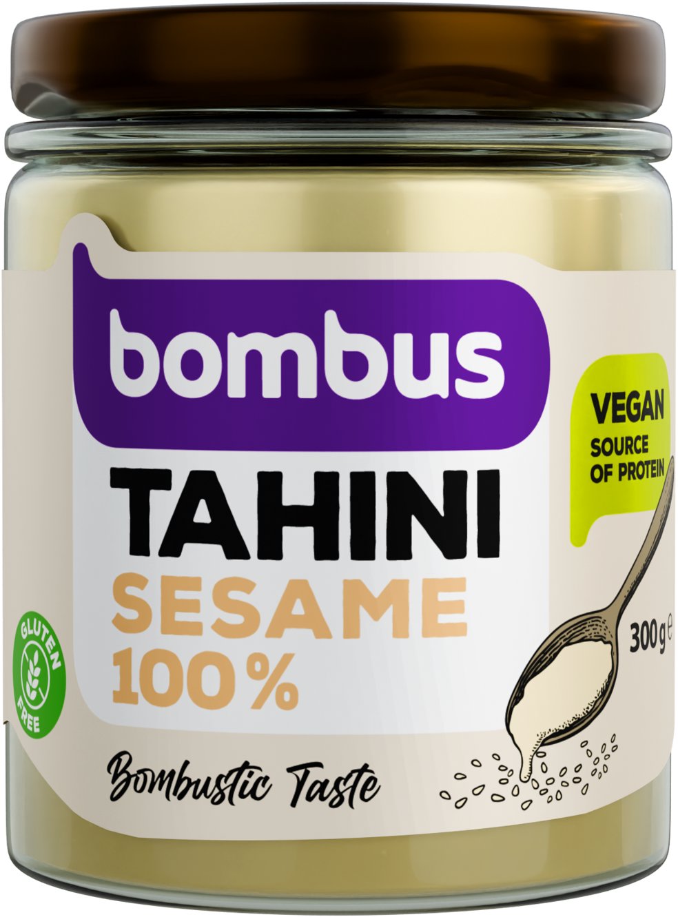 BOMBUS Tahini 100% Sesame Paste 300 g
