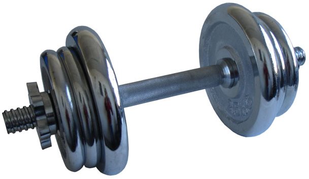 Acra Nakladacia činka chrómová 15 kg