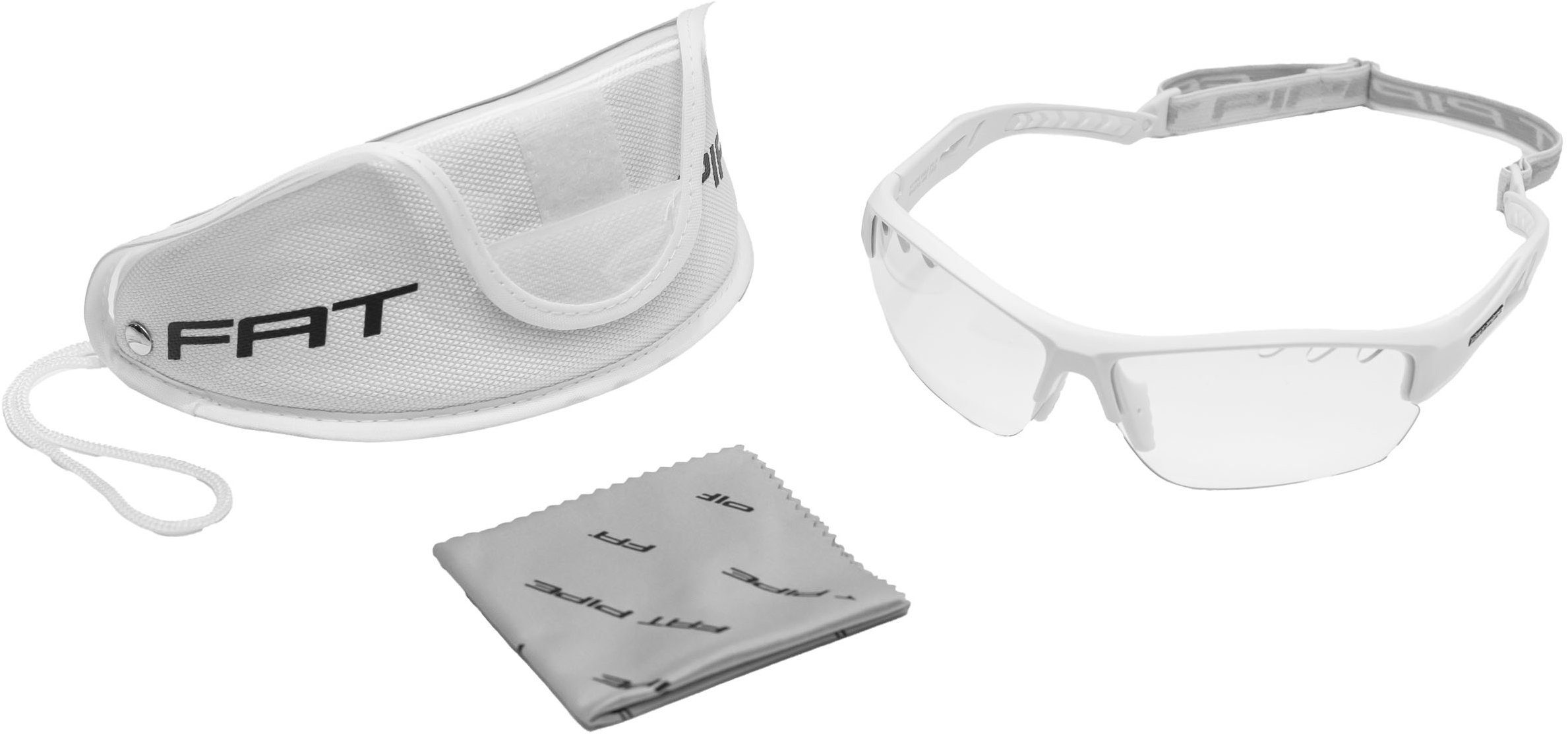 Fat Pipe Ochranné okuliare JR., biele