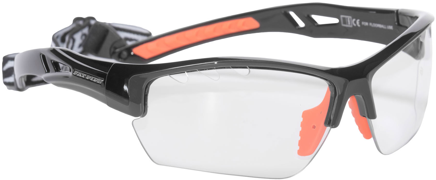 Fat Pipe Ochranné okuliare JR., čierno-oranžové