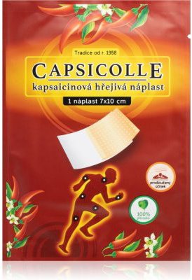 Capsicolle Kapsaicinová hřejivá náplast 7 × 10 cm