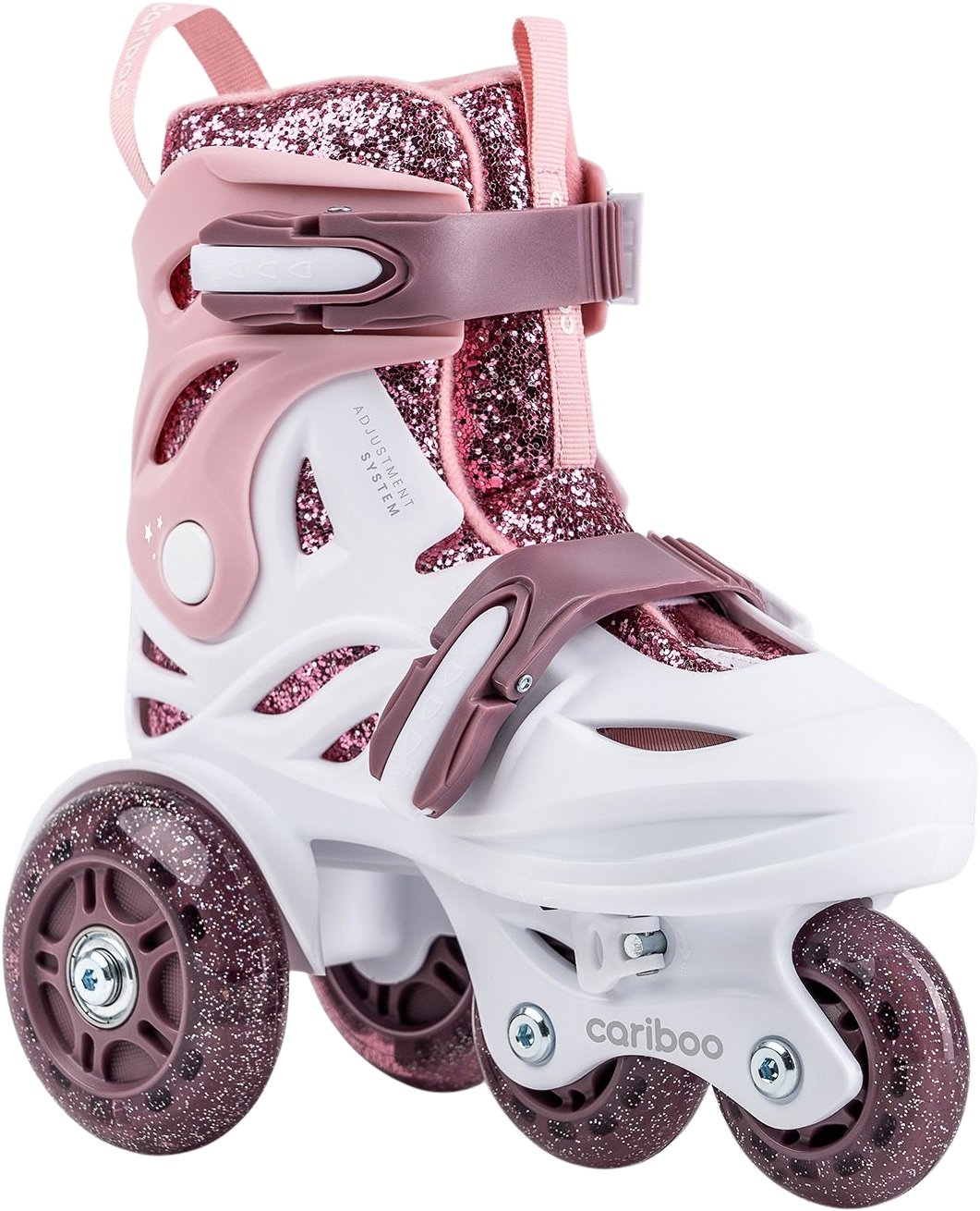 Cariboo Ballerina Detské kolieskové korčule s LED kolieskami, veľ. 26 – 30, fialové