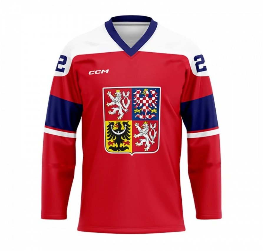 CCM Reprezentačný dres ZOH čevený bez reklám M