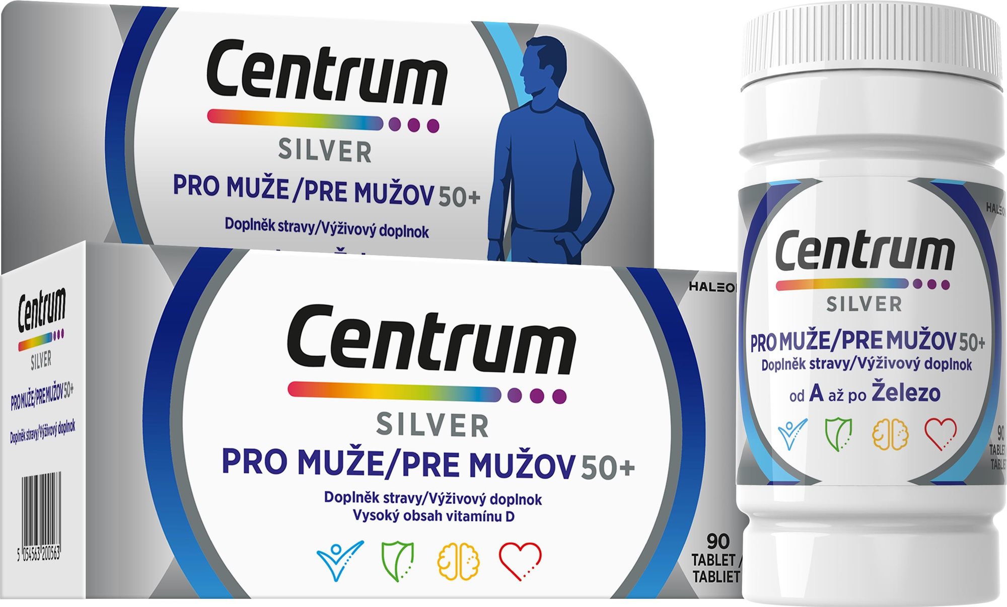 Centrum Multivitamín pre mužov 50+ 90 tabliet
