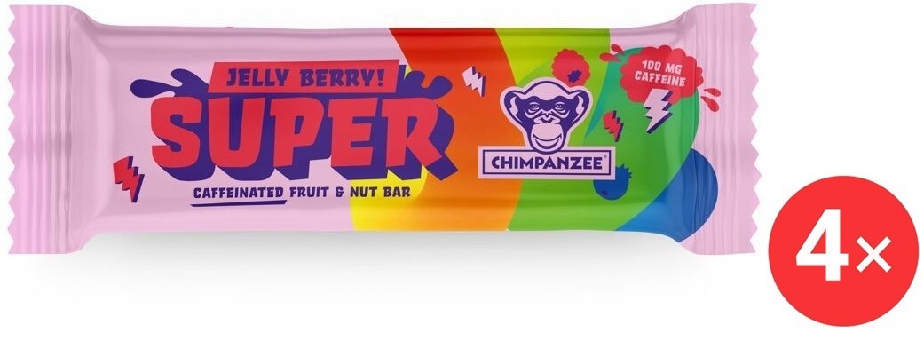 CHIMPANZEE Super Bar Jelly Berry 4× 55 g