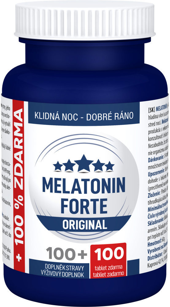 Clinical Melatonín Forte Original 100 + 100 tabliet