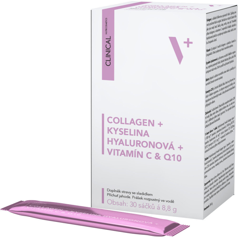 Clinical Collagen + kyselina Hyalurónová + vitamín C & Q10 30 vreciek