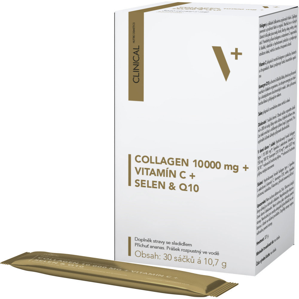 Clinical Collagen 10000 mg + vitamín C + selén & Q10 30 vreciek
