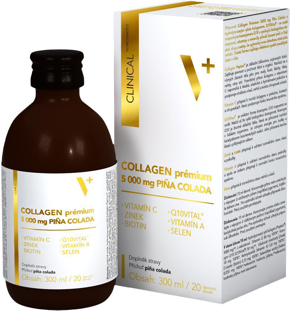 Clinical Collagen prémium 5000 mg, 300 ml, pina colada