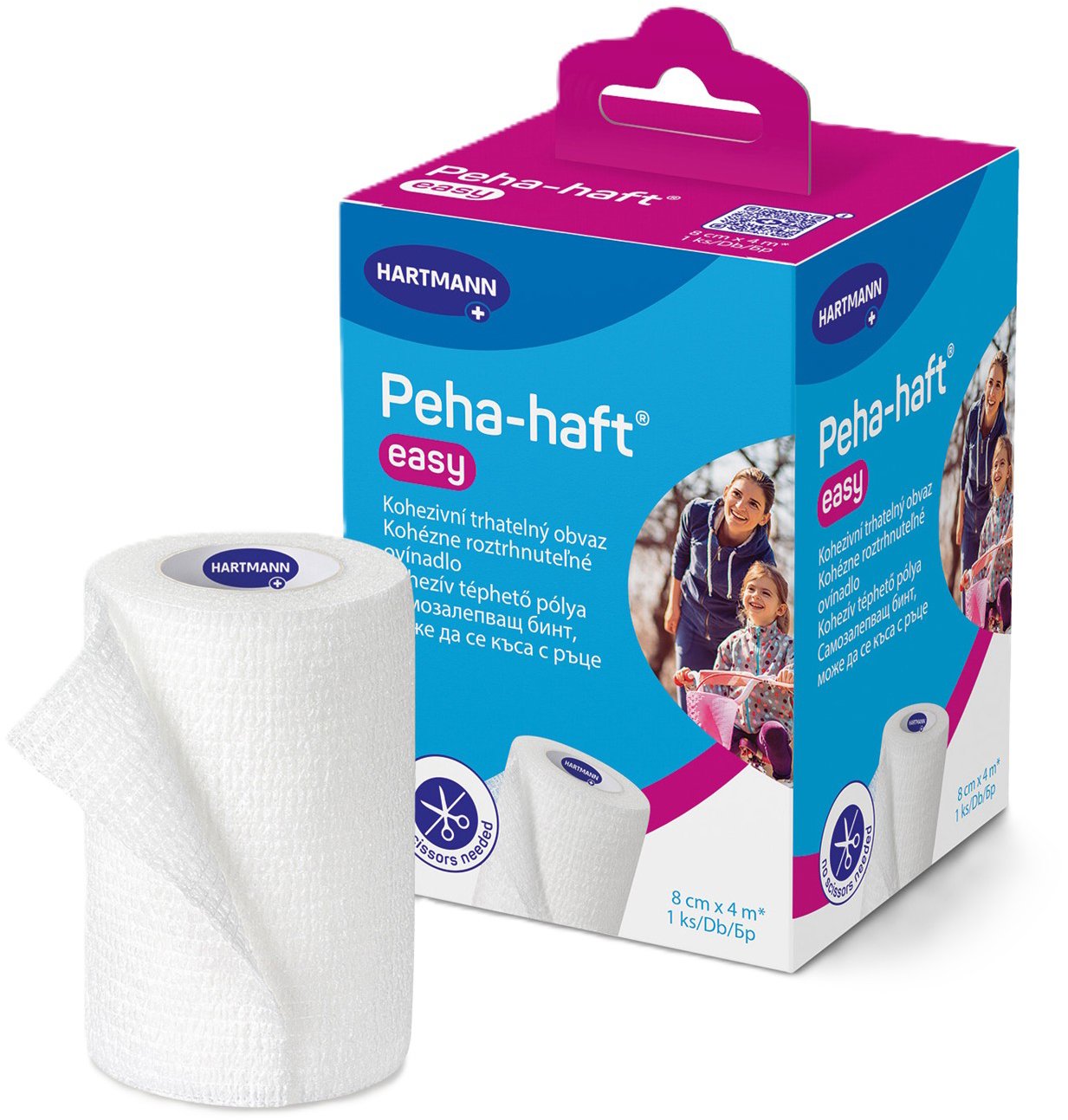 Peha Haft easy kohézne trhateľné ovínadlo 8 cm × 4 m