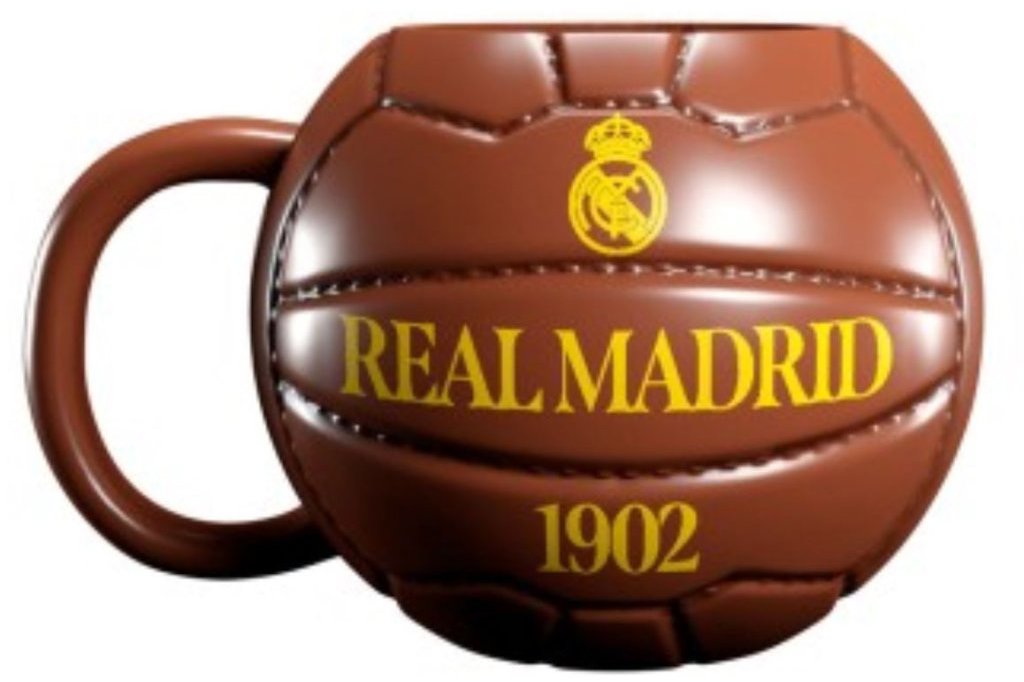 Real Madrid FC: Soccer Ball – 3D hrnček