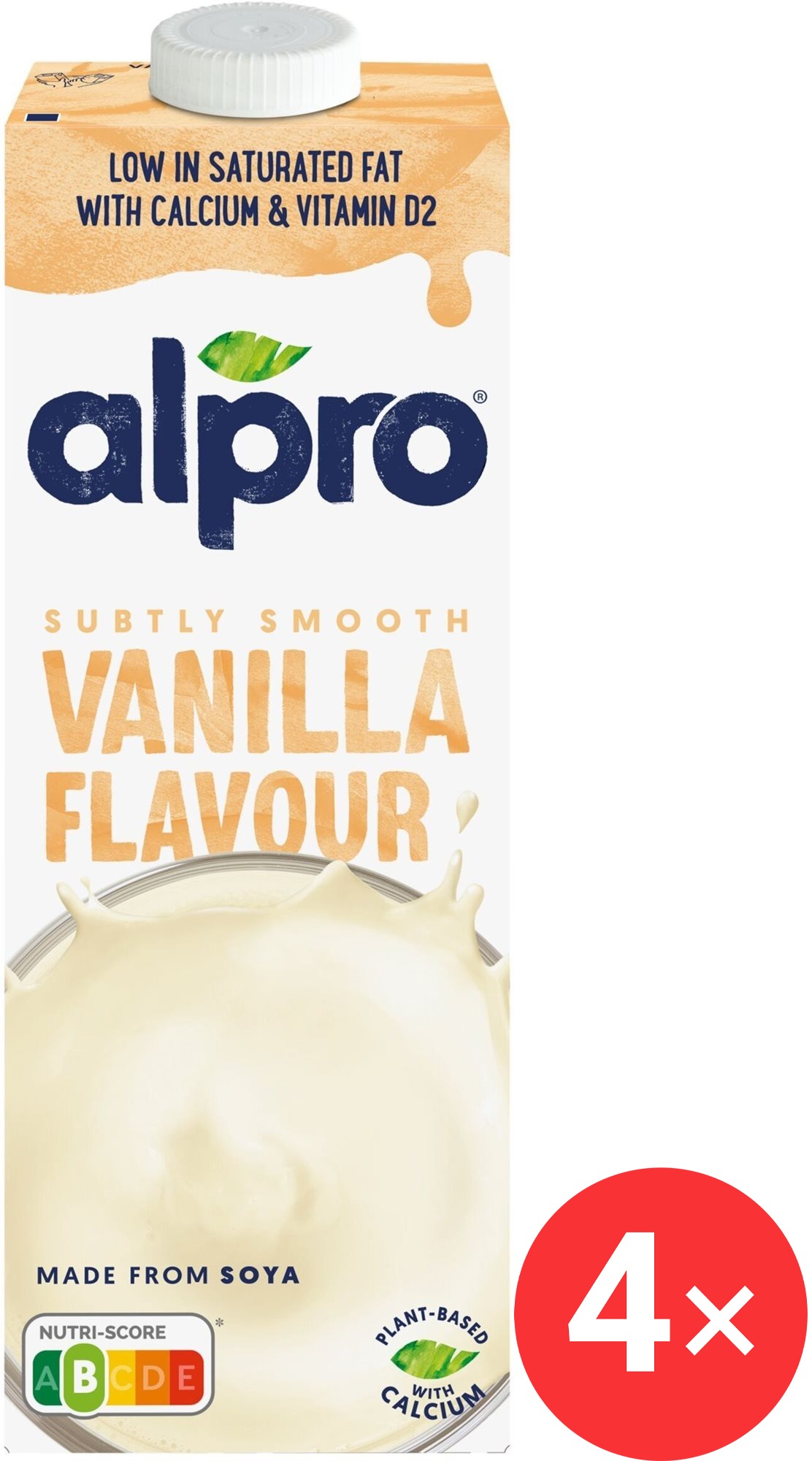 Alpro sójový nápoj s vanilkovou príchuťou 4× 1 l