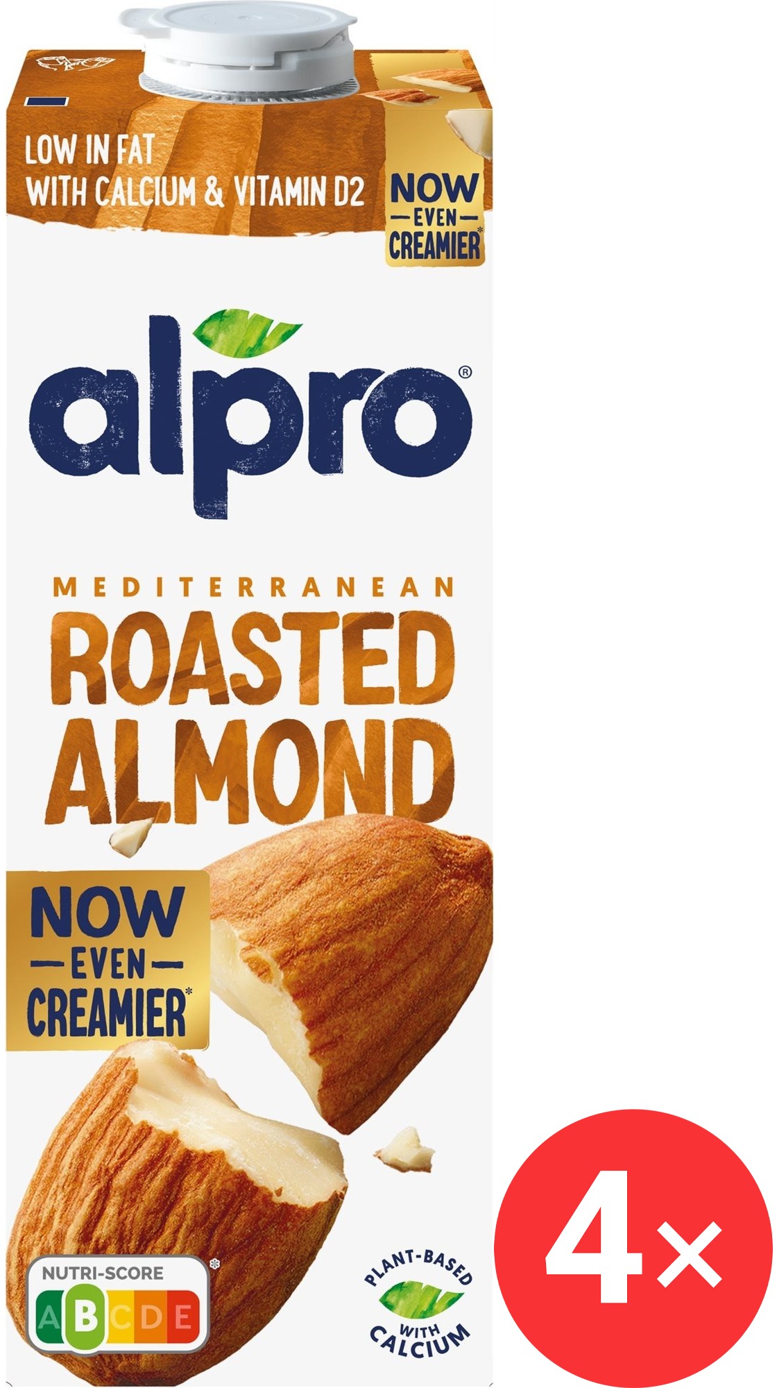 Alpro mandľový nápoj 4× 1 l