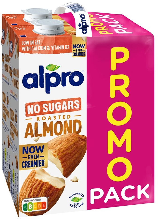 Alpro mandľový nápoj nesladený 4× 1 l