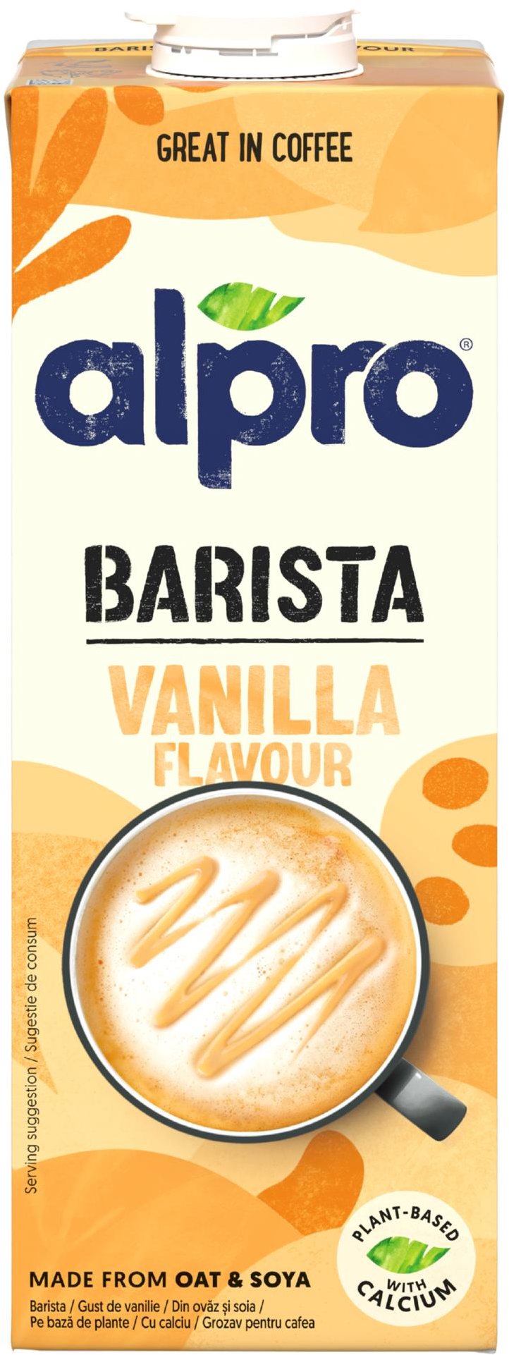 Alpro Barista Ovseno-sójový nápoj s vanilkovou príchuťou 1 l