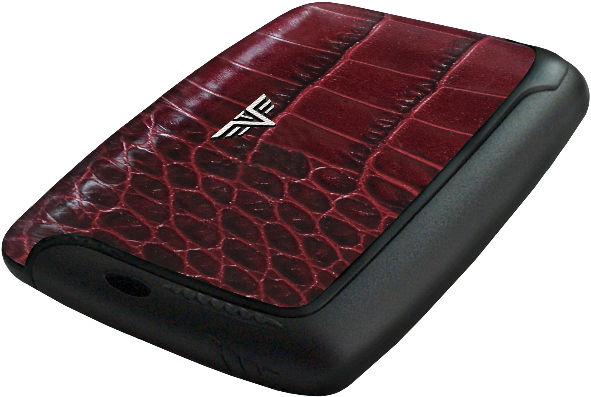 Tru Virtu Card Case Pearl – kožená Croco Bordeaux