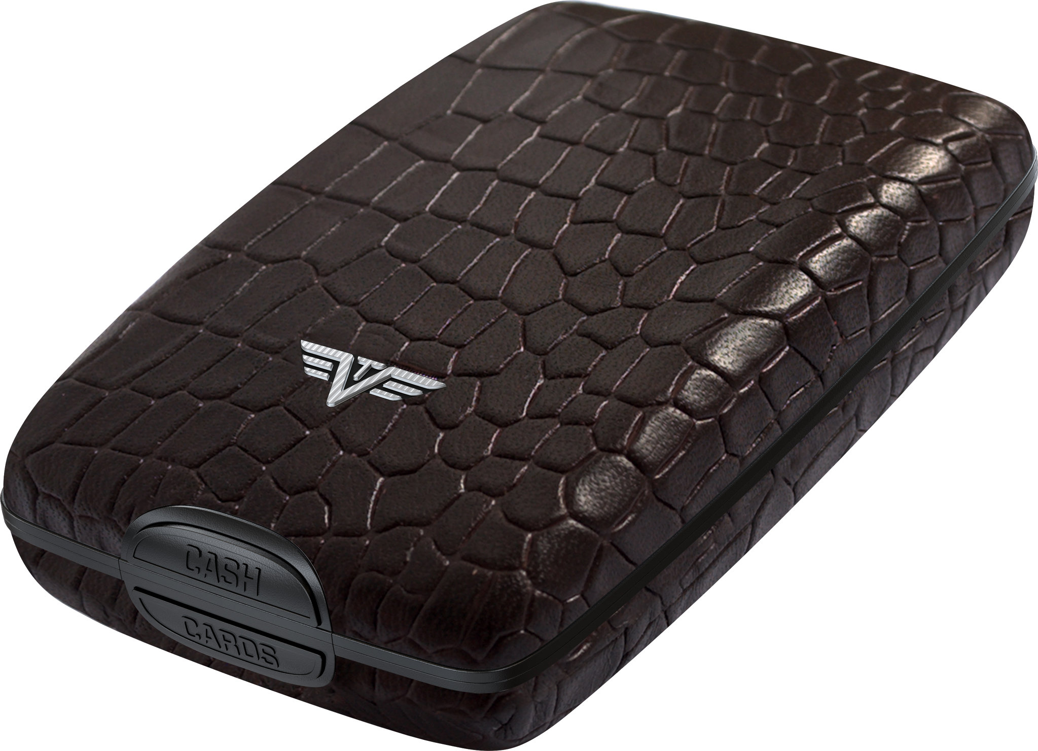 Tru Virtu Cash & Cards Oyster – kožená Croco Brown