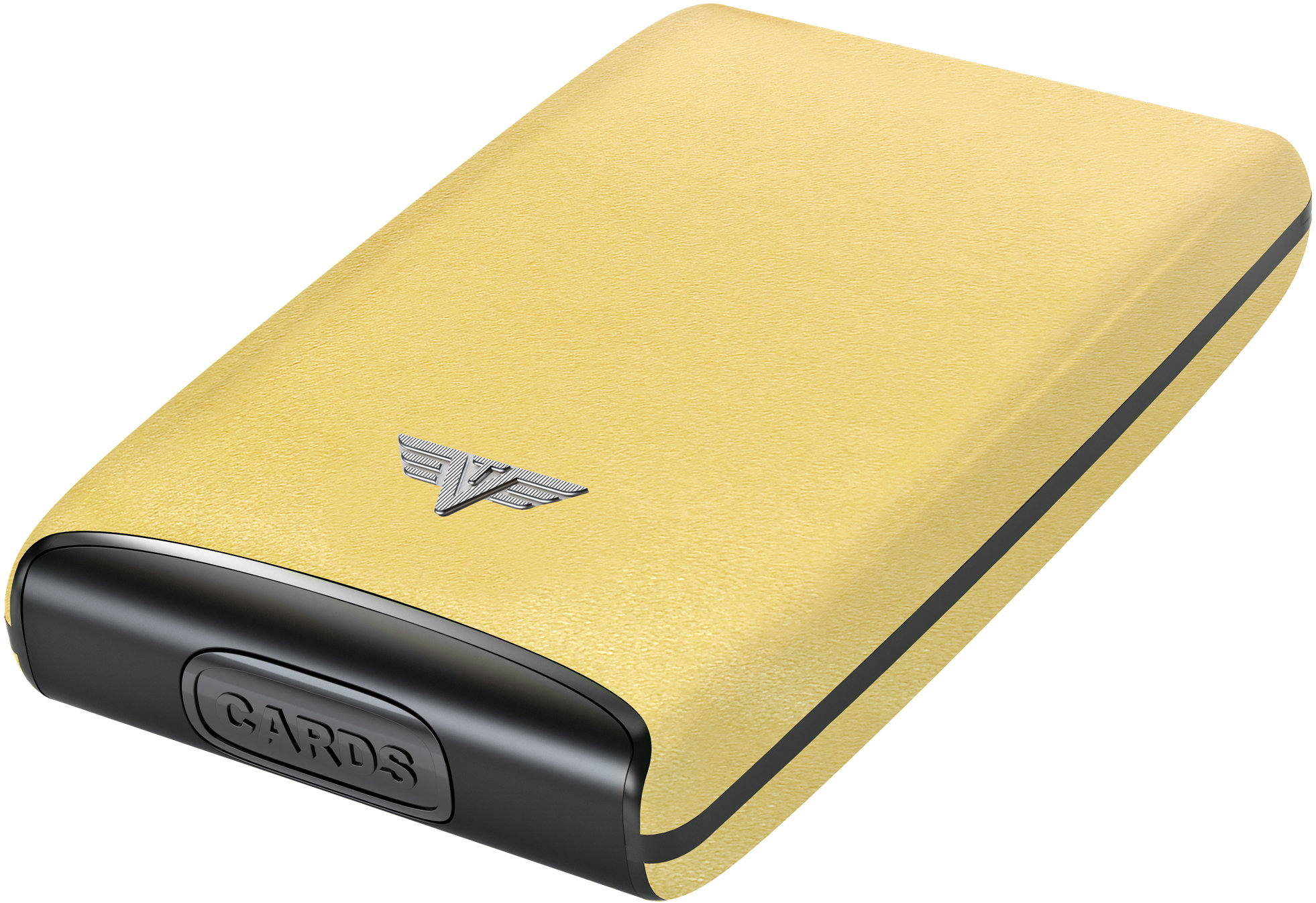 Tru Virtu Credit Card Case Razor - kožený Yellow Gold