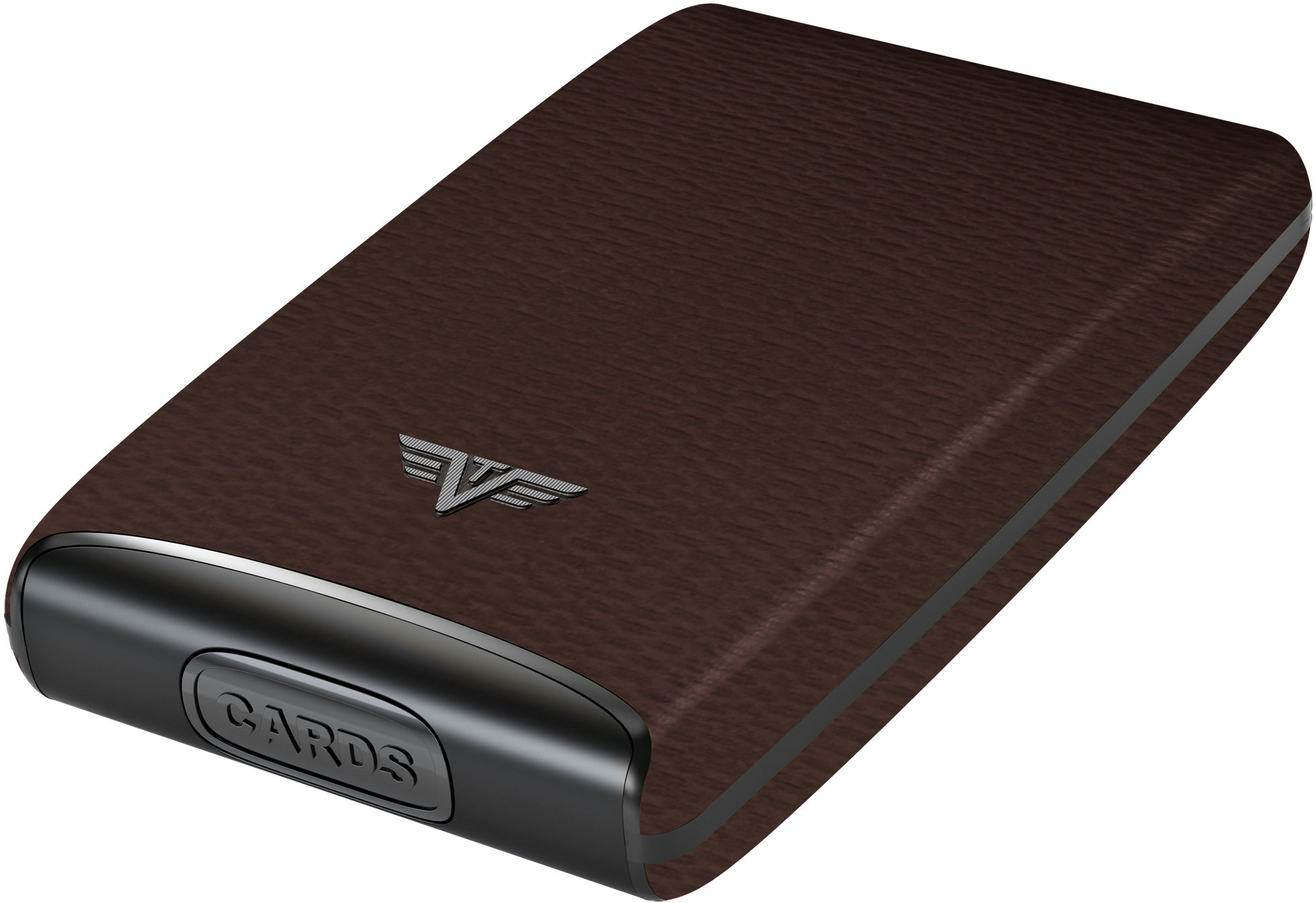 Tru Virtu Credit Card Case Razor Fan - kožený Dark Tobacco