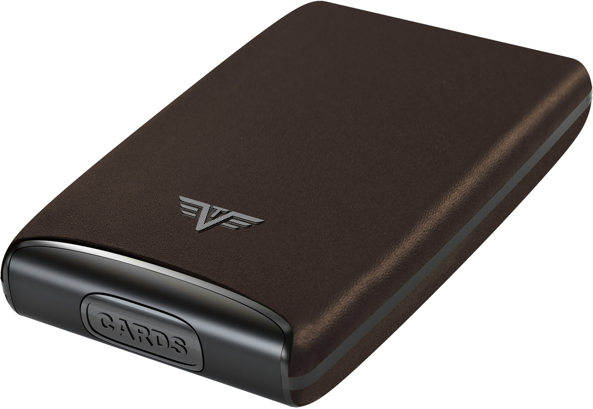 Tru Virtu Credit Card Case Razor Fan - kožený Nappa Brown