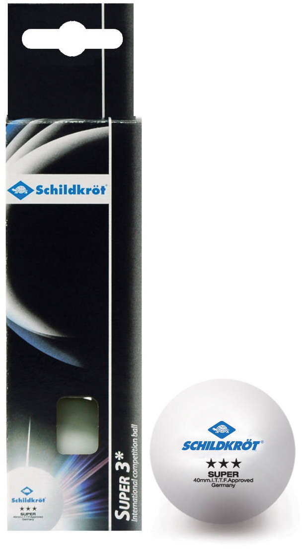 Donic ITTF 3*, (bal. 3 ks), biele