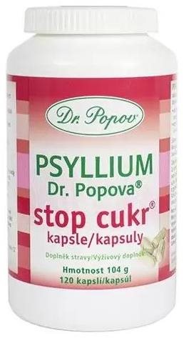 Dr. Popov Psyllium STOP CUKOR kapsuly 120 ks
