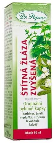 Dr.Popov Štítna žľaza zvýšená, originálne bylinné kvapky 50 ml