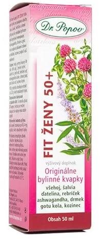 Dr. Popov Fit ženy 50+ originálne bylinné kvapky 50 ml