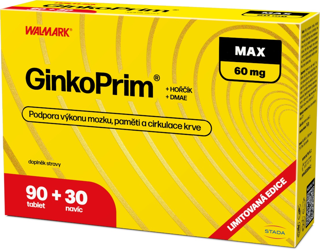 Walmark GinkoPrim MAX tbl. 90 + 30 tbl.