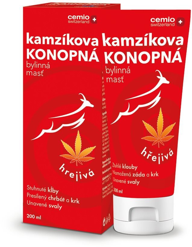Cemio Kamzíkova konopná masť hrejivá, 200 ml