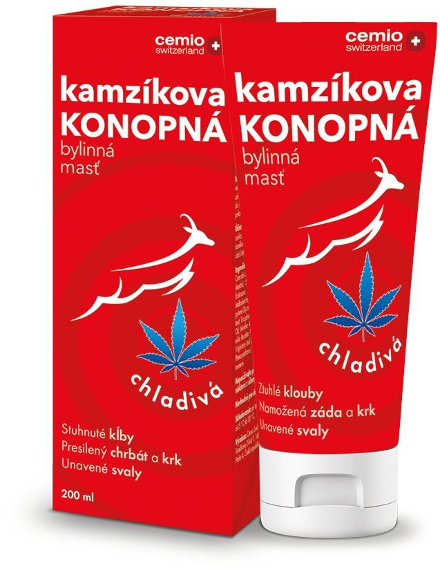 Cemio Kamzíkova konopná masť chladivá, 200 ml
