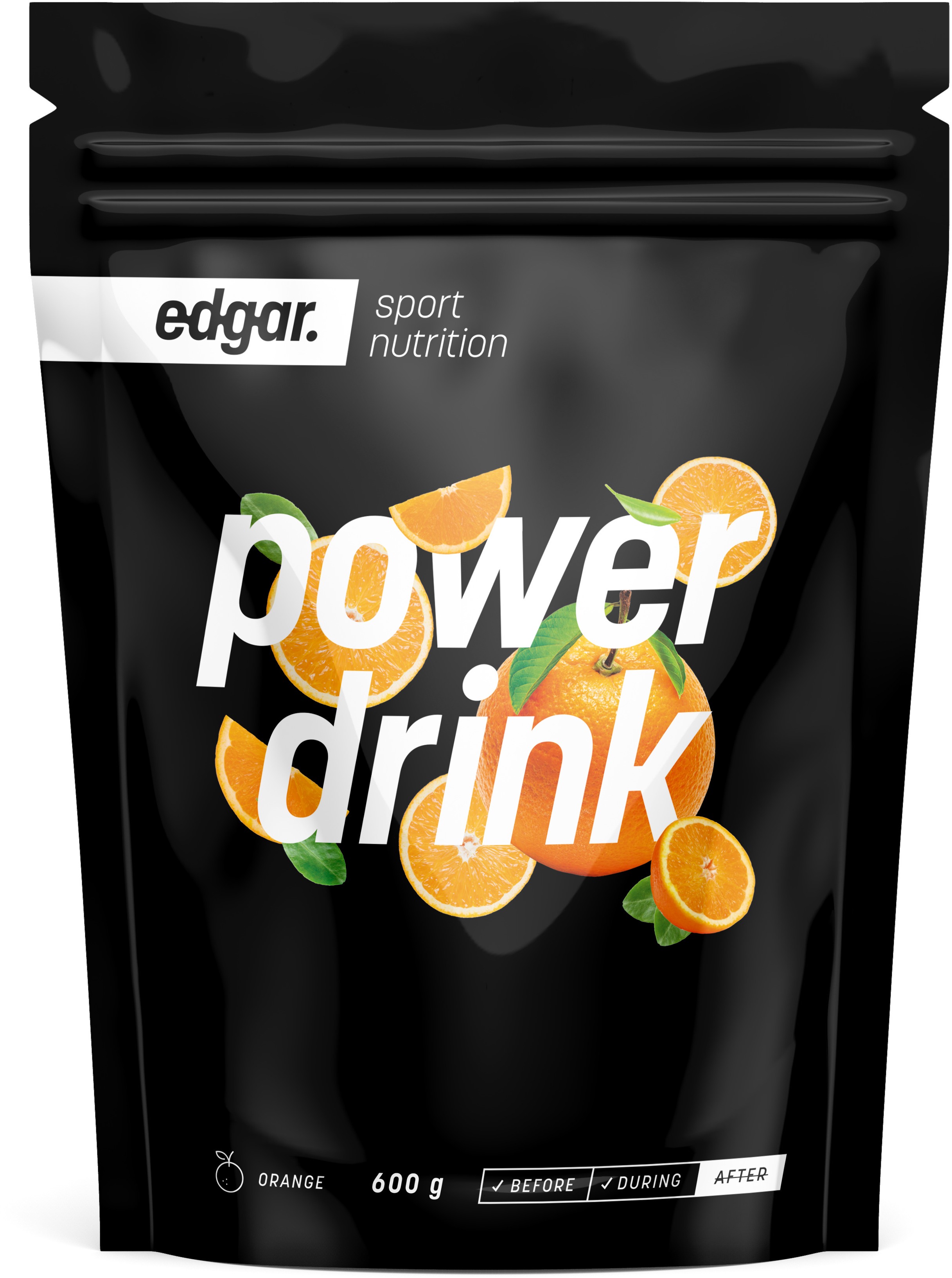 Edgar Powerdrink 600 g, pomaranč