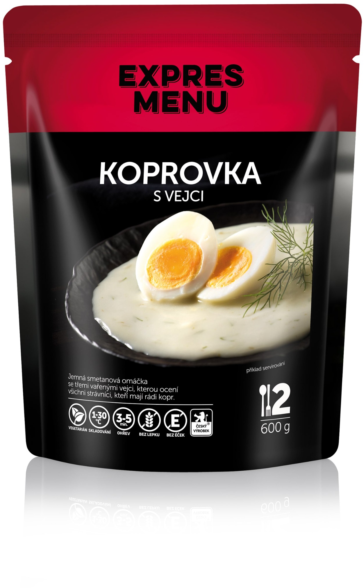 Expres Menu Kôprová omáčka s vajcami 600 g