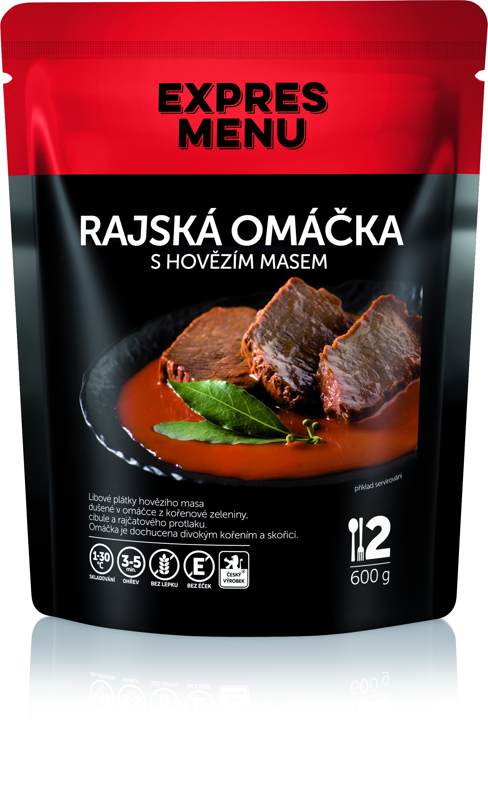 Expres Menu Paradajková omáčka s hovädzím 600 g