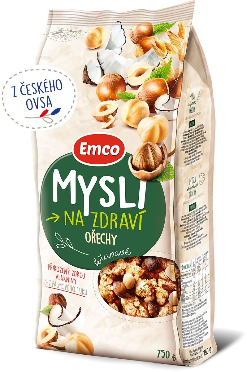Emco Mysli chrumkavé – orechy 750 g