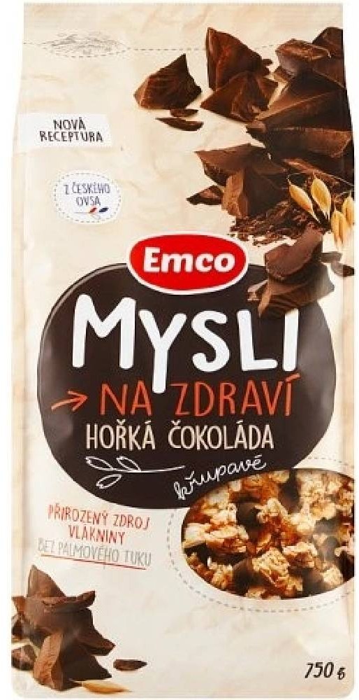 Emco Mysli chrumkavé – horká čokoláda 750 g