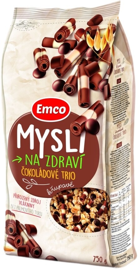 Emco Mysli chrumkavé – čokoládové trio 750 g