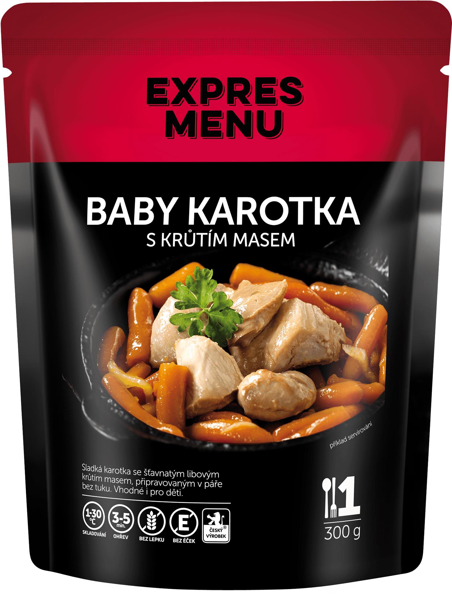 EXPRES MENU Baby karotka s morčacím mäsom 300 g