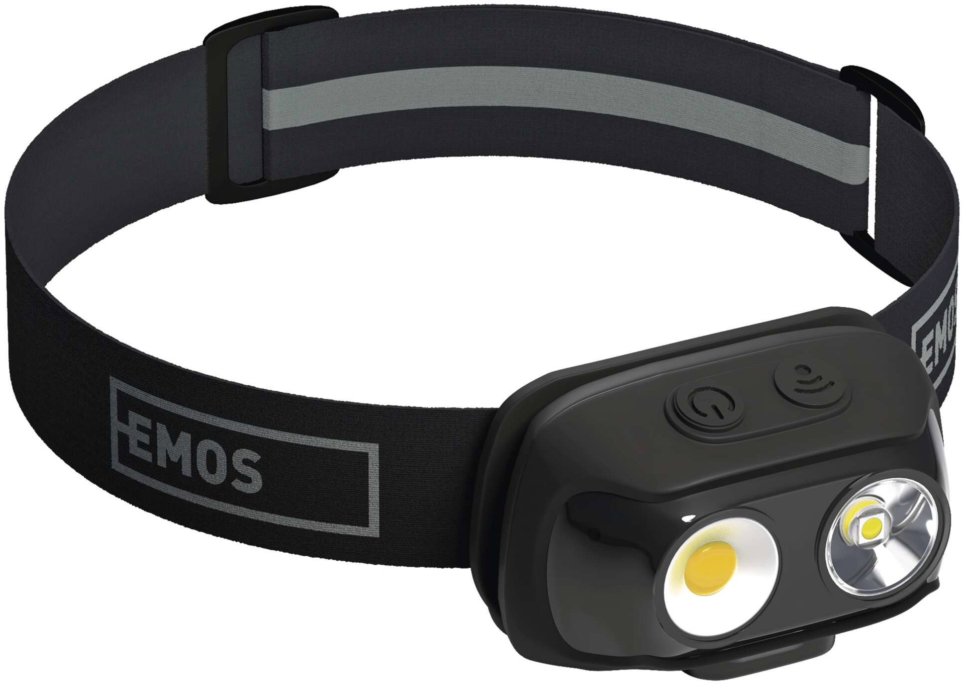 EMOS COB LED + LED nabíjacia čelovka P3542, 500 lm, Li-Pol 1200 mAh, teplá + neutrálna biela