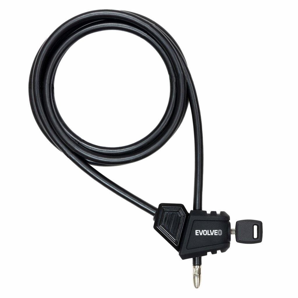 EVOLVEO StrongVision LOCK, lanový nastaviteľný zámok 8 mm × 2 m