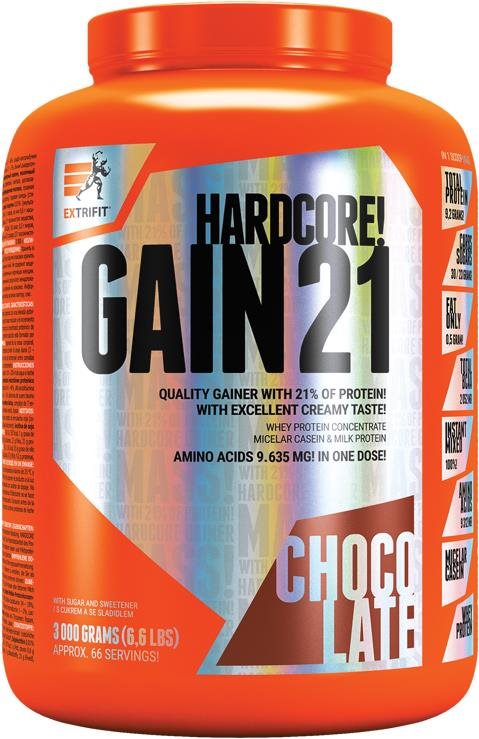 Extrifit Hardcore Gain 21 3 000 g chocolate