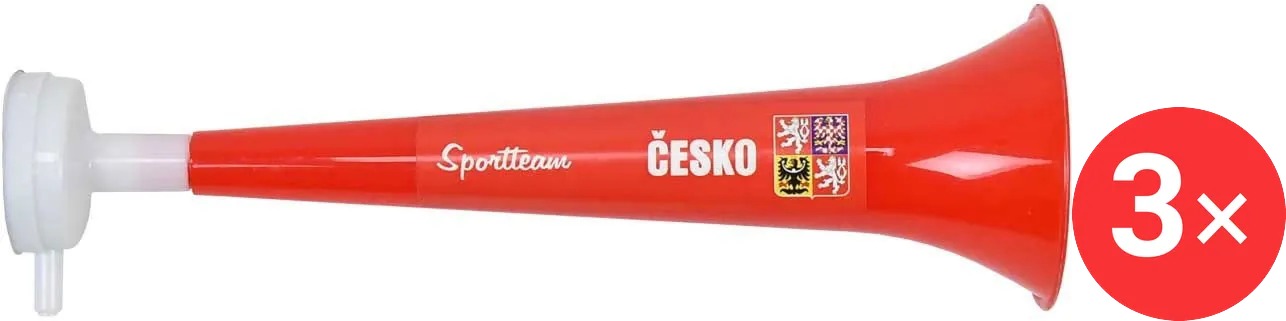 SPORTTEAM Rúrka s nadstavcom ČR 4 3 ks