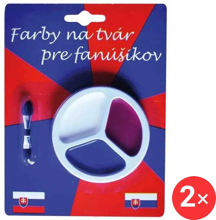 SPORTTEAM® Farby na tvár SR 1 2 ks